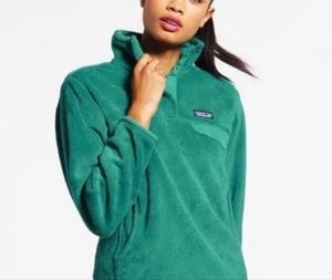 Patagonia Fleece polartec Pullover Turquoise Size XS